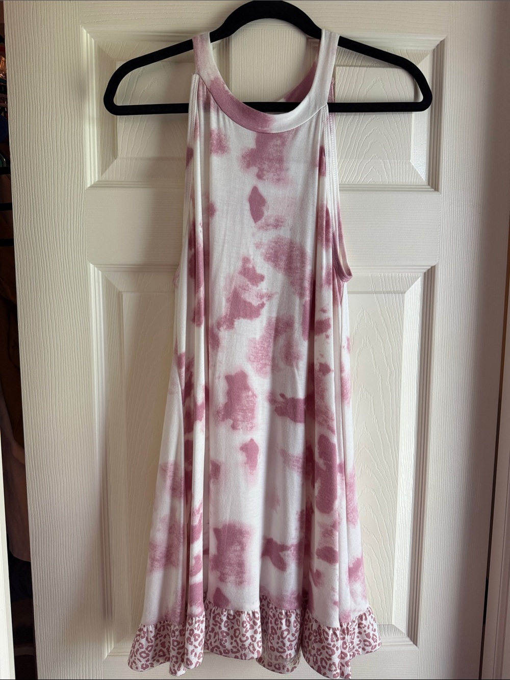 Tie-Dye Swing Tank in Dusty Rose
